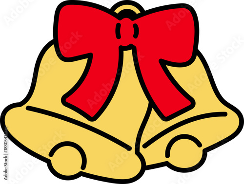 Golden Jingle Bells With Bow
