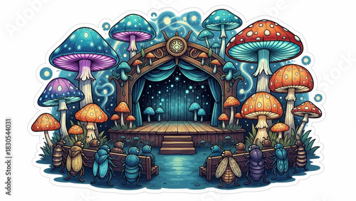 Festival of Glowing Mushroom Lights