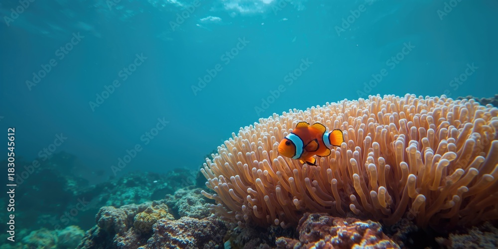 Naklejka premium Arcade structure in a park setting with colorful tiled details, focusing on public space design, Earth Day