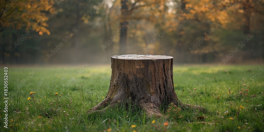 Obraz premium Tulips in a park background, colorful garden scene with pink and yellow blooms, suitable for floral pattern design