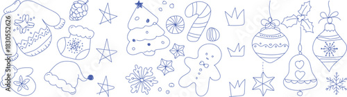 Summer vacation doodle style illustration set. A collection of hand-drawn illustrations depicting various elements and activities associated with summer holidays and vacations.