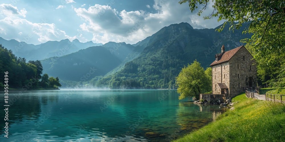 Fototapeta premium Trashcan symbolizes efforts for waste management efficiency, environmental preservation