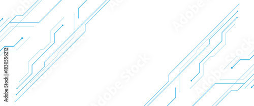 Digital techno circuit line networked technology background in abstract vector png..	