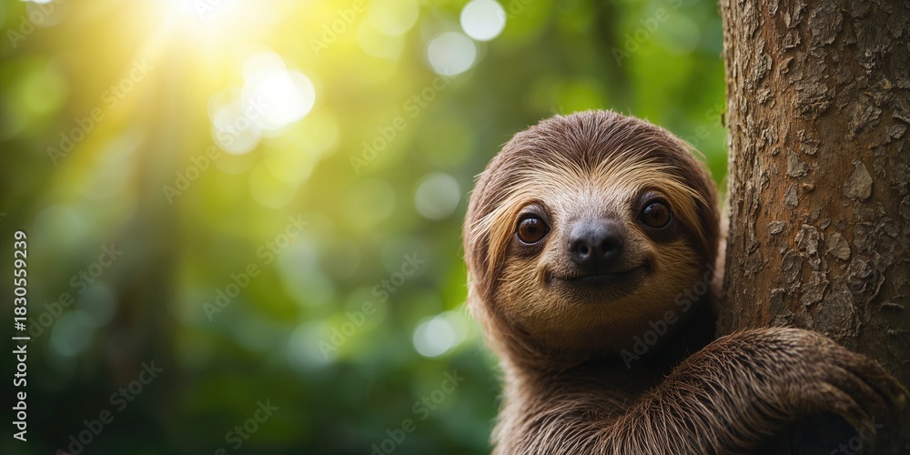 Fototapeta premium A man in a light blue shirt using a virtual touchscreen interface to select options, emphasizing user interaction and interface efficiency