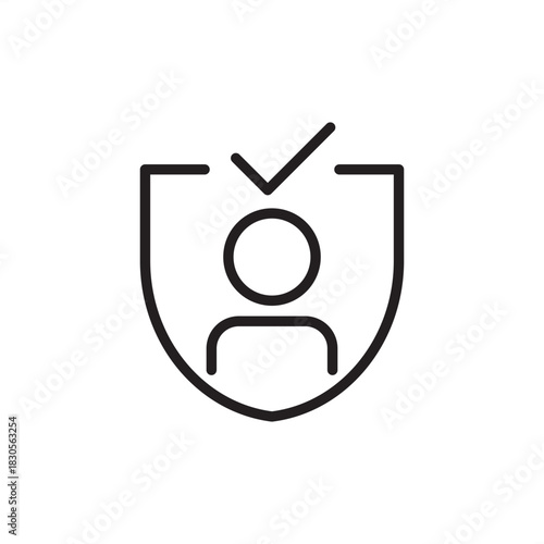 Accountability icon symbolizing personal responsibility, task ownership, and validated commitment, represent corporate governance, management principle, performance review, and organization integrity.