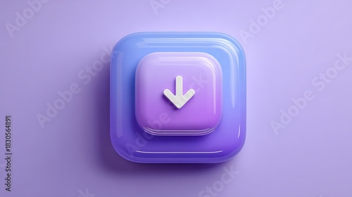 Wallpaper Mural Download button for user interface design element with a modern and professional look in a vibrant purple color palette Torontodigital.ca