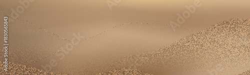 Abstract golden sand dunes landscape.Contrasting ridges and  flowing landscapes.