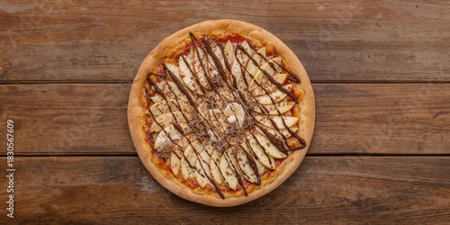 Fototapeta Naklejka Na Ścianę i Meble -  Wide-angle shot of an exotic beach featuring a coconut palm, white sand, and turquoise waters, ideal for tropical getaway planning