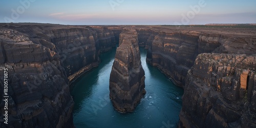Fototapeta Naklejka Na Ścianę i Meble -  The wide sandy beach of St Andrews, Scotland, under an expansive sky, with scattered visitors, coastal erosion awareness