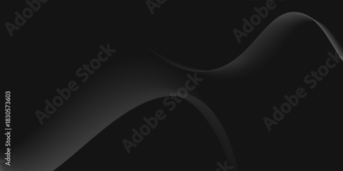 simple blur curve wave background, black main colour
