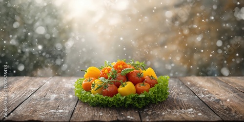 Sunset scene with a large silhouette tree by the river, emphasizing seasonal change, Earth Day