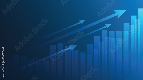 Modern technology background, business financial graph, stock market trading data