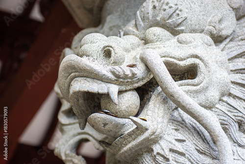 Chinese dragon statue