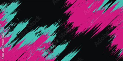 Car sticker wrap banner abstract sporty lines pink blue greenish grunge color combination brush storm thunder modern pattern racing motorsport.