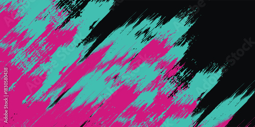 Car sticker wrap banner abstract sporty lines pink blue greenish grunge color combination brush storm thunder modern pattern racing motorsport.