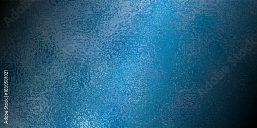 Blue Foil Texture Background with Glass Effect or sea blue glass texture. The texture appears slightly rough and diffuses light, creating a soft, blurred effect across the surface