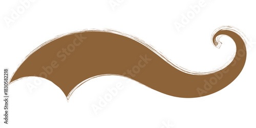 Vector swirl lines. Swash and flourish underlines. Hand drawn swish and swooshes. Calligraphic elegant vintage curved squiggles. Doodle fancy dividers on white background. swash grunge paint brush eps