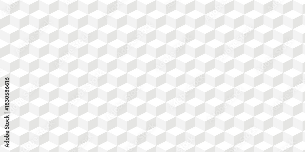 Naklejka premium 3d geometric white art pattern. Abstract background illustration with seamless texture