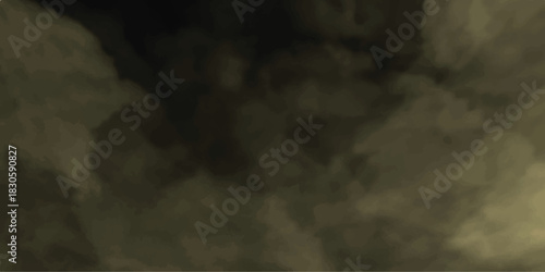 Abstract dark and muted olive green smoky cloud texture with soft focus and subtle light variations creating a mysterious atmospheric background for design elements