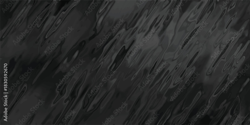 Fototapeta premium A dark, abstract background with flowing, liquid-like diagonal streaks in shades of deep grey and black, suggesting a sense of depth and mystery