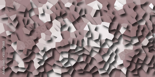 Abstract geometric background with irregular polygonal shapes and soft shadows in muted pink and beige tones creating a textured and visually engaging pattern