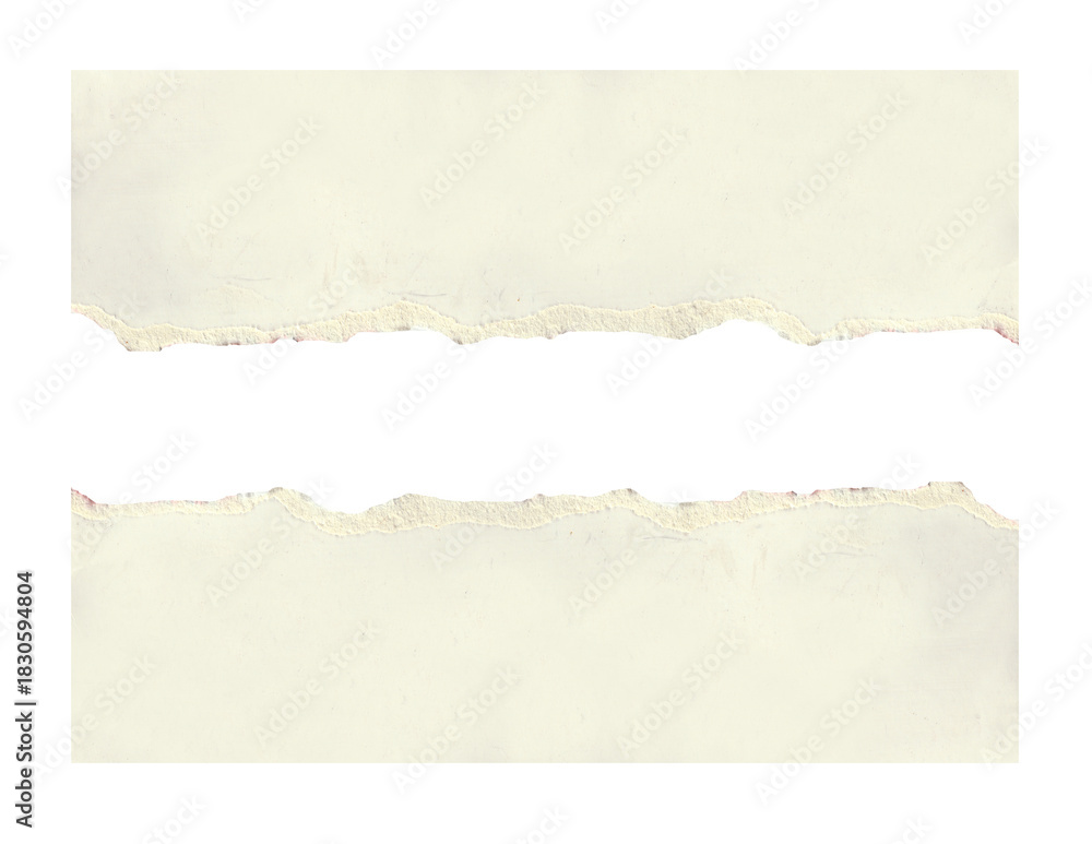 Obraz premium torn white paper create a delicate texture against a clean, minimalist background isolated on transparent background