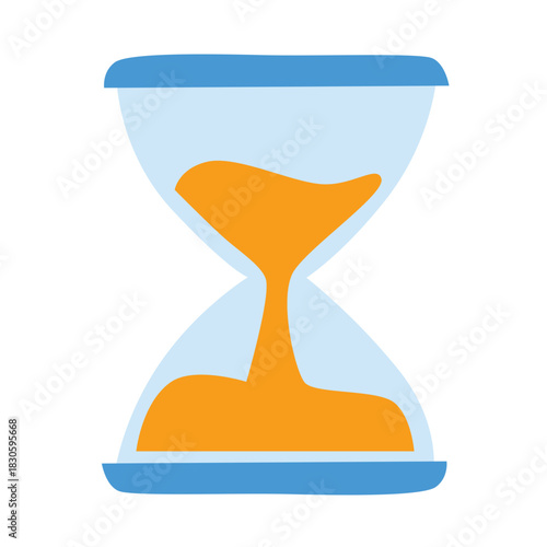 Hourglass loading icon illustration