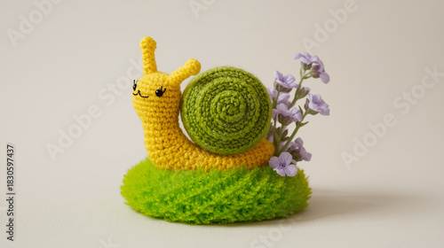 Knitted snail