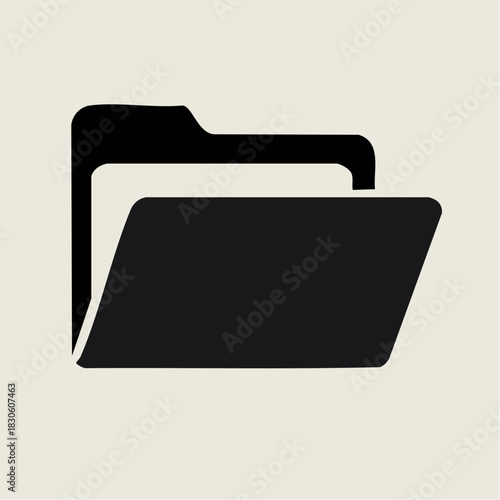 Open Folder Icon Illustration