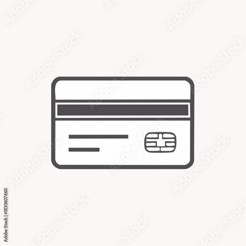 Credit card payment line icon