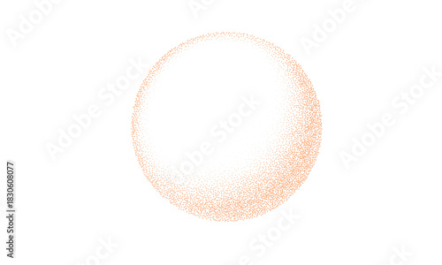 A simple, soft, spherical object with a textured surface, possibly representing a pastel orb or a delicate abstract form