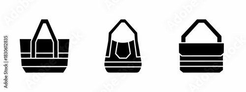 Bag icon set. Vector symbol. Illustration of bag. Bag. Vector illustration. Stock vector.