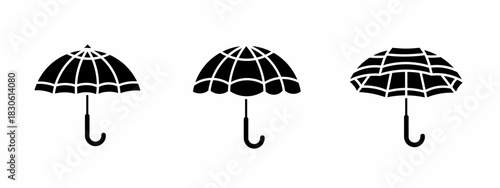 Umbrella icon set. Vector symbol. Illustration of umbrella. Umbrela. Vector illustration. Stock vector.