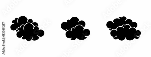 Cloud icon set. Vector symbol. Illustration of cloud. Cloud. Vector illustration. Stock vector.