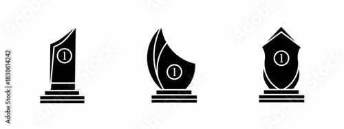 Trophy icon set. Vector symbol. Illustration of trophy. Trophy. Vector illustration. Stock vector.
