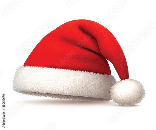 santa claus red hat isolated