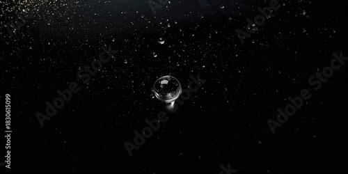 Night sky with stars and celestial light providing a serene backdrop, suitable for astronomy research or stargazing activities