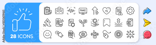 Chemistry pipette, Employee hand and Energy growing line icons. Interest rate, AI generate, Inflation icons. Pack of Resilience, Cogwheel, Transmitter icon. Vector