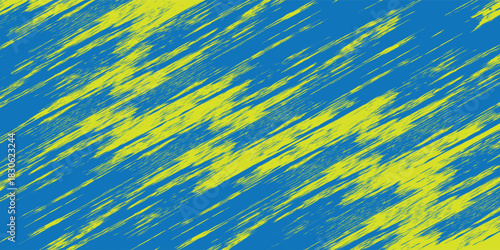 Blue Background Brushstroke with vibrant yellow and blue dynamic background. eps10
