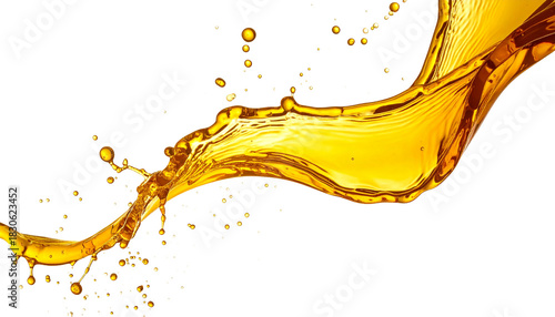 Yellow Water or Oil Wave or Splash - Watery substance for Product Health Care and Cosmetics packaging placement - Oily Liquid - Transparent PNG flowing cosmetic
