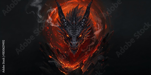 Dark blue home interior featuring vintage furniture, suitable for editorial background design