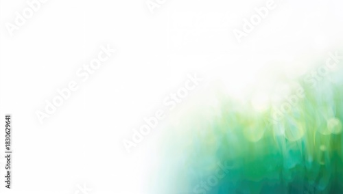 Abstract background with vibrant green and blue hues for environmental awareness events