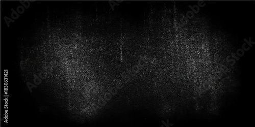 Aged black and white vintage paper texture background with a dark, rough, and grungy concrete wall surface pattern