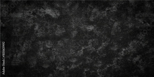Dark black grunge texture wall surface pattern background