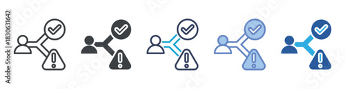 Decision icon set multiple style collection