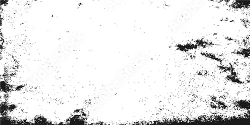 Abstract black grunge texture background with ink splat and paint drop silhouette art pattern