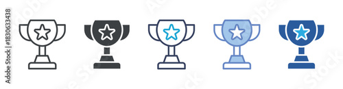 Success icon set multiple style collection