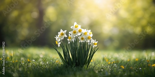 Bright orange flowers and p...