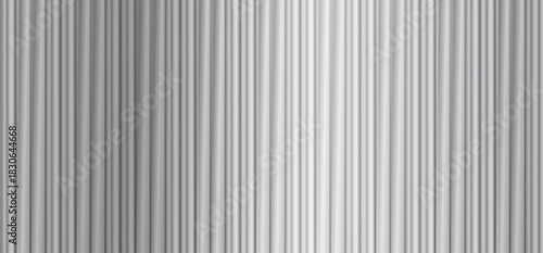 Ribbed glass texture with gentle gray frosted waves creates a refined fluted-panel effect. Minimal vector style includes subtle embossed detailing, ideal for acrylic or polycarbonate surface designs.