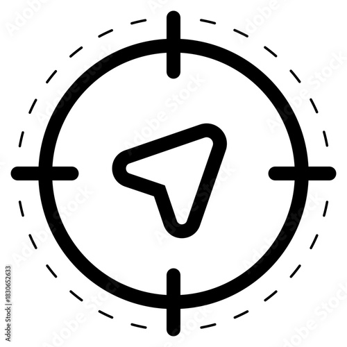 target navigation sign icon